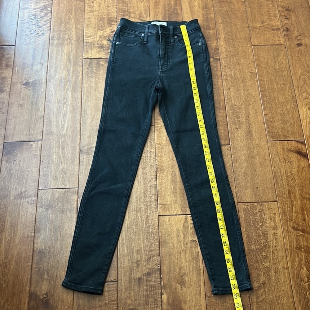 Madewell 10 High-Rise Skinny Jeans Washed Black - Picture 5 of 13
